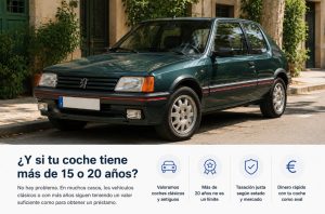 Valoración de coche antiguo para préstamo con aval
