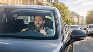 onductor usando su coche tras empeñarlo sin dejar de conducir