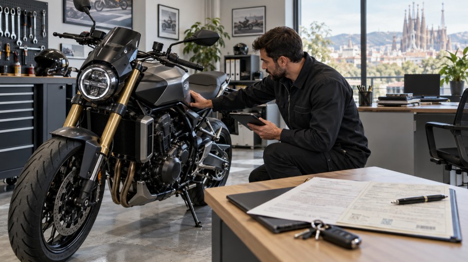 Tasación de una moto para solicitar un préstamo con el vehículo como garantía